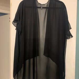 BCBGeneration Sheer Black Kimono